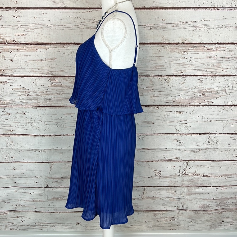 Gilli blue double tiered dress Womens medium - Picture 3 of 12
